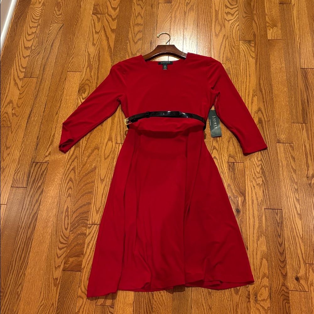 Lauren Ralph Lauren Scarlet Long Sleeve Dress - New - Never Been Worn